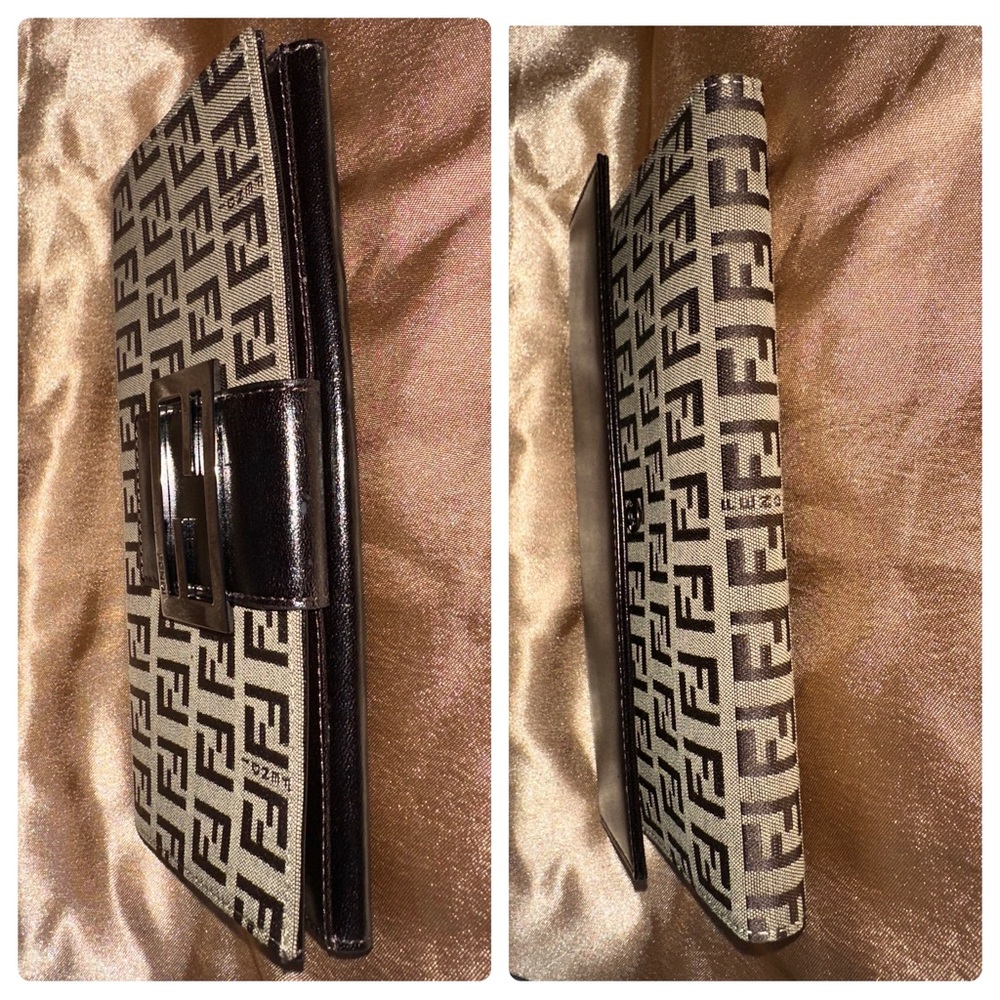 Authentic Fendi Vintage Zucca Donna Wallet in Beige - Picture 10 of 11